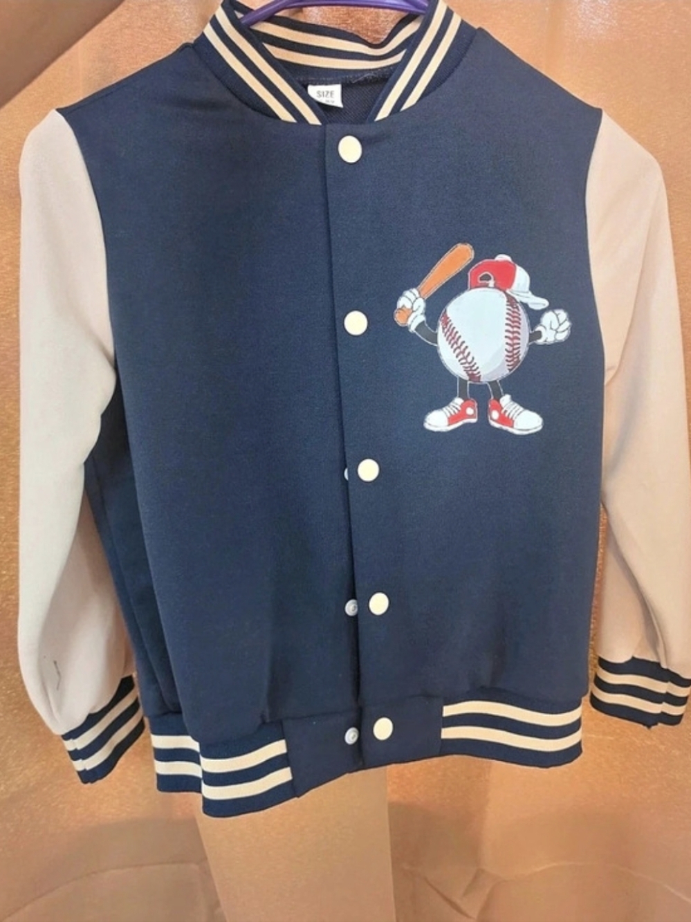 Girls Size 7-8Y Baseball Jacket